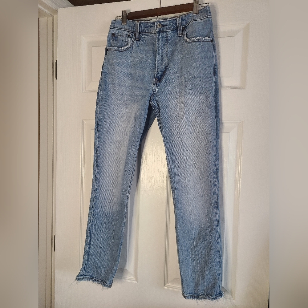Abercrombie distressed cuff jeans size 27/4